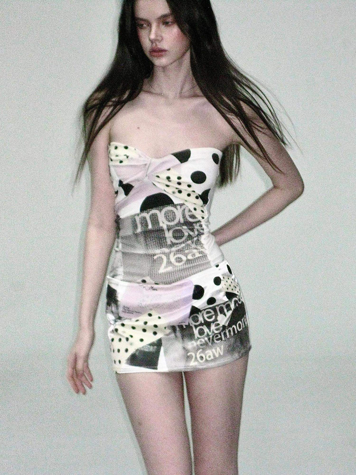 Silk Printed Low Waist Bodycon Slim Fit Women White Print Mini Skirts