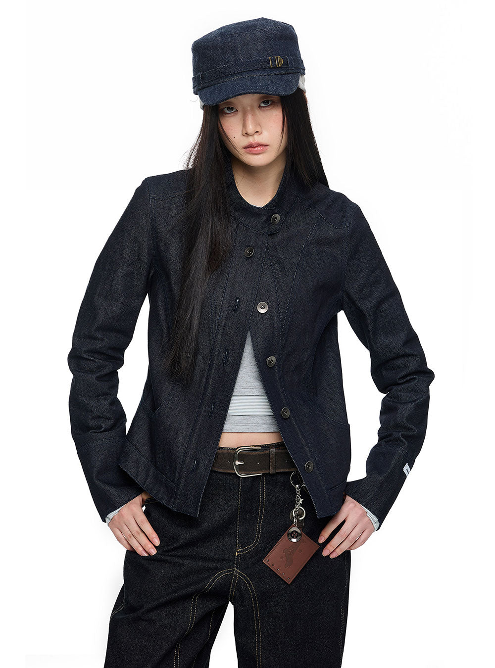 Curve Line Short Jacket (2color)