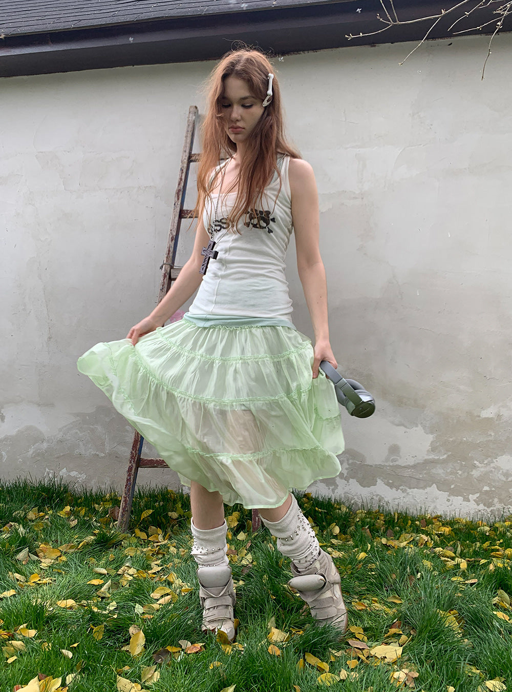 Clean Mint Airy Skirt