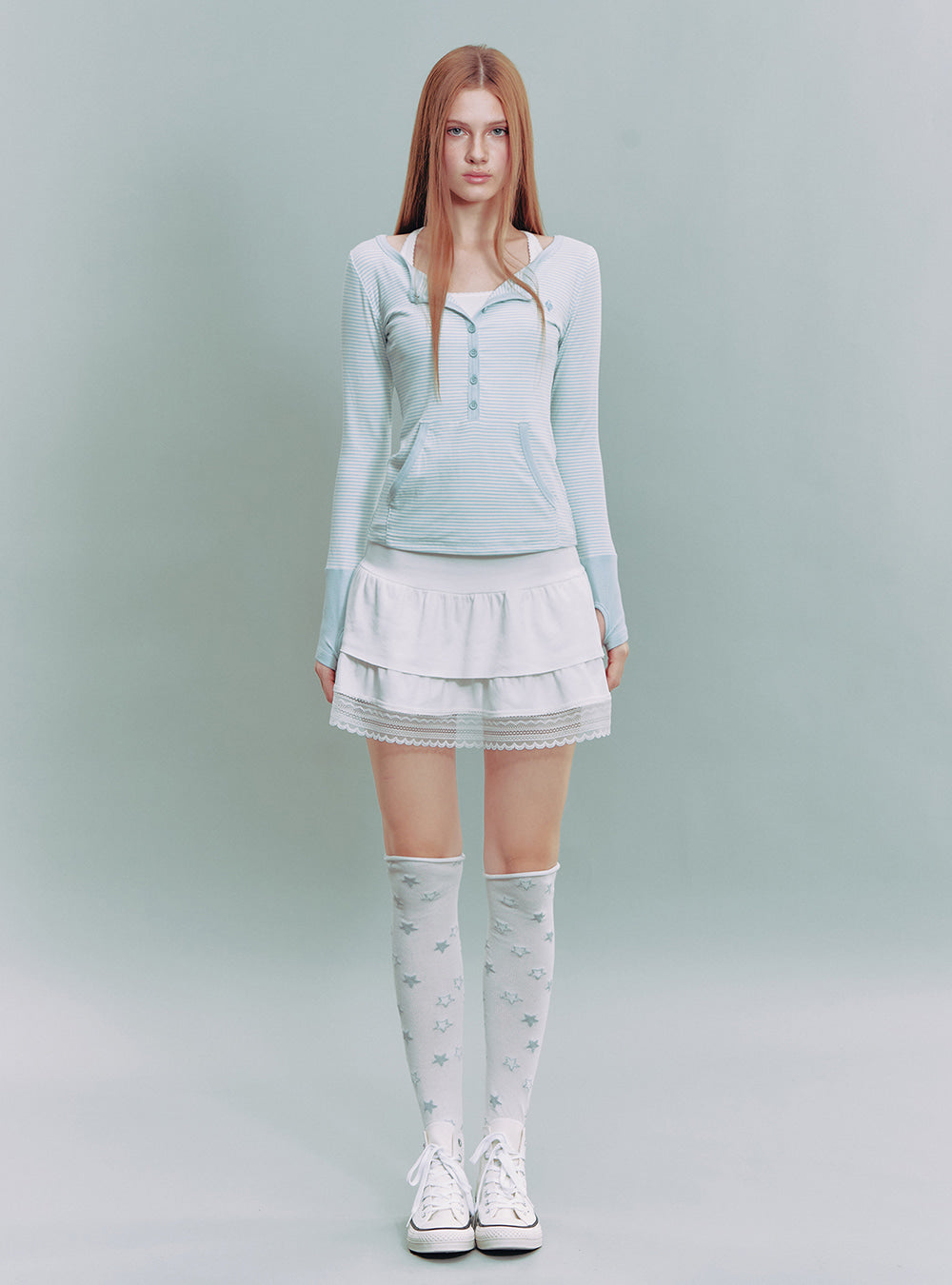 Ruffle Layered Mini Skirt (2color)