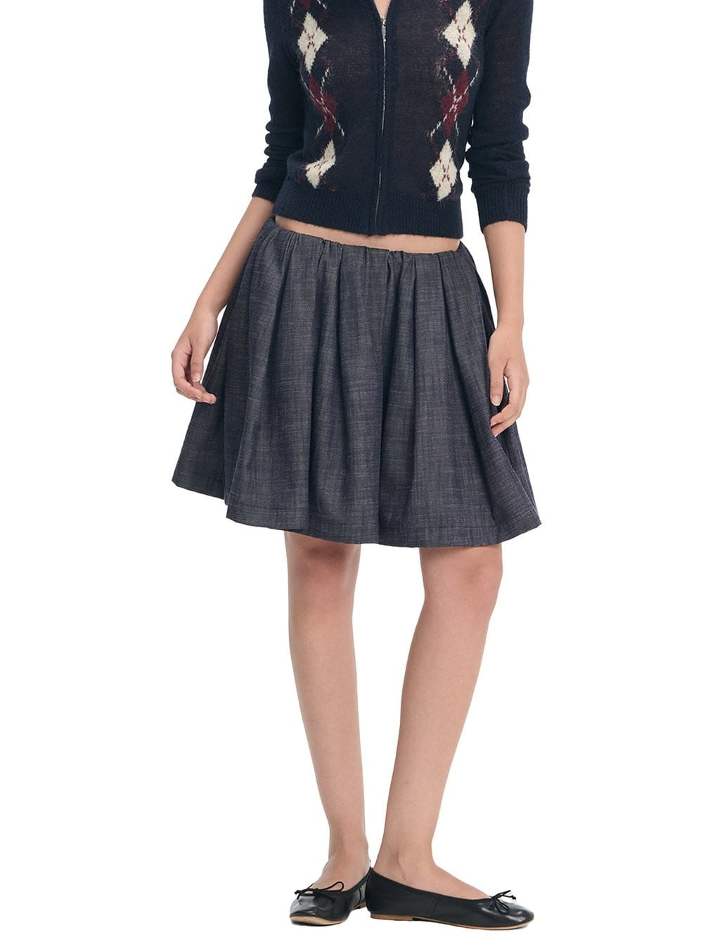 Gathered Volume Skirt