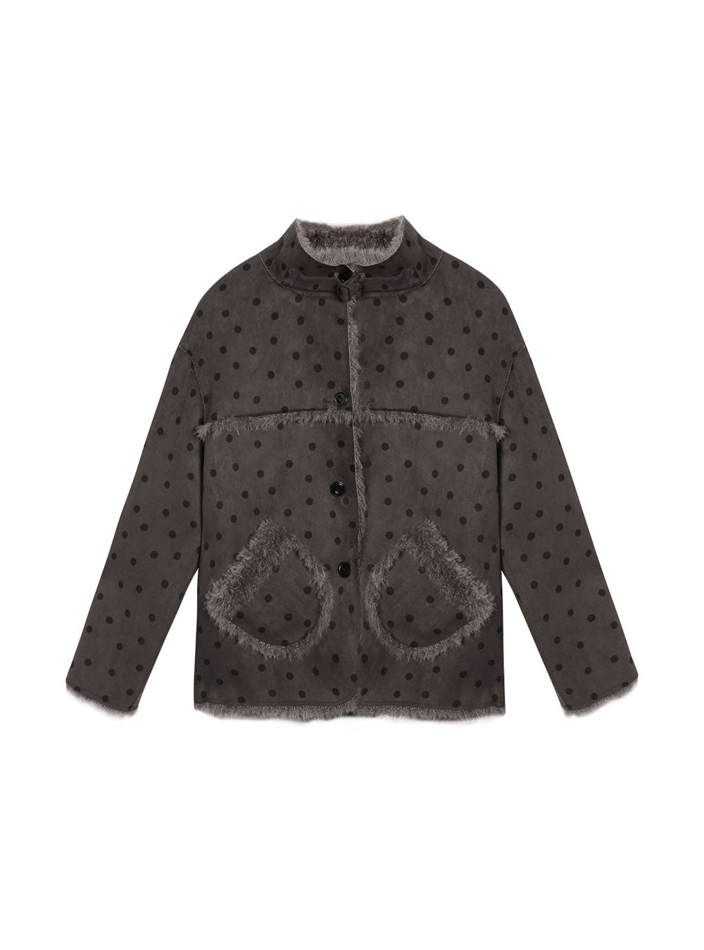 Reversible Shearling Collar Jacket (2color)