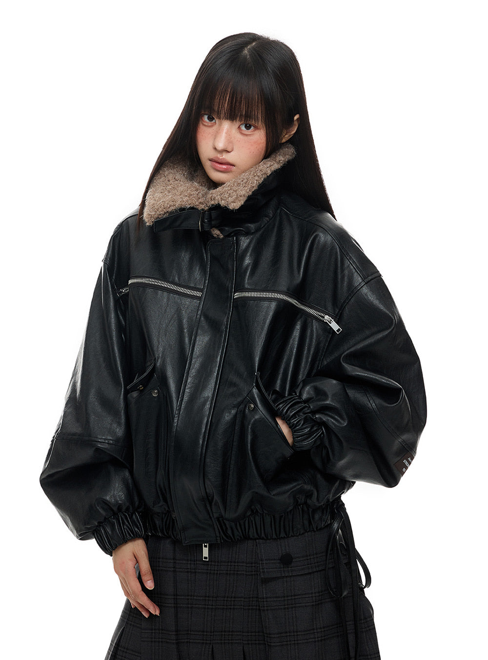 Winter Fur Collar String Rider Jacket