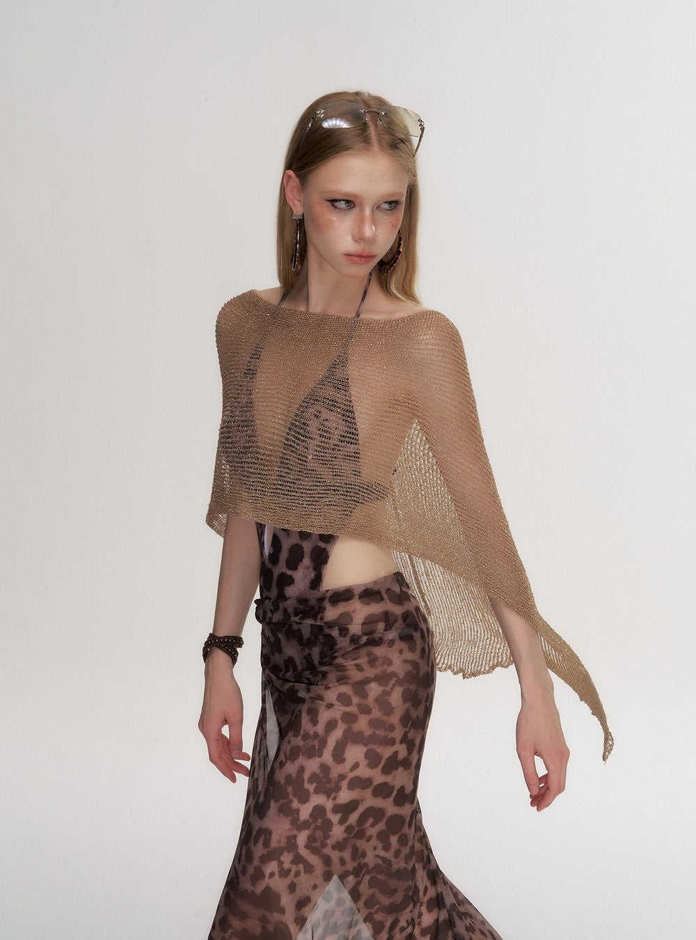 Leopard Cutout Swim Set