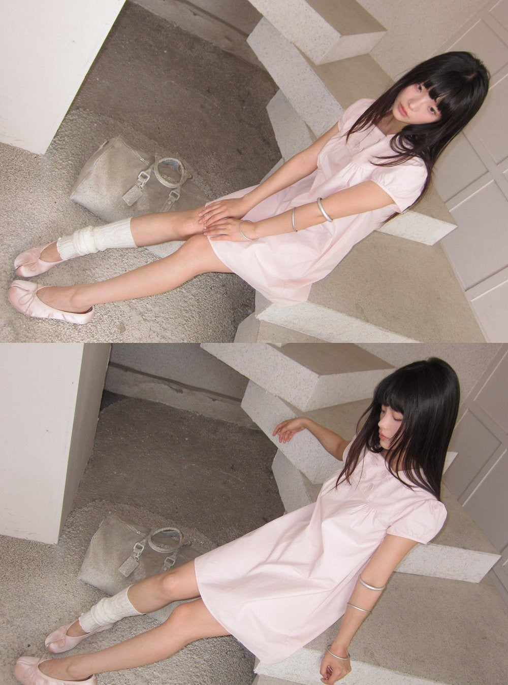 Doll Collar Puff Sleeve Dress