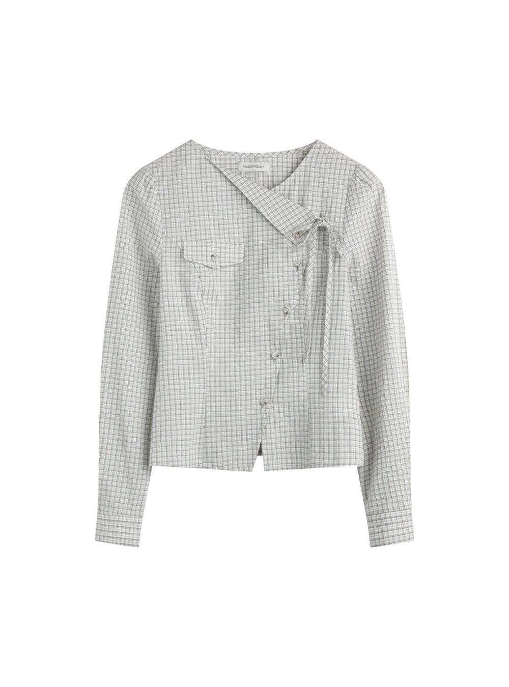 Asy Plaid Shirt& Skirt (2color)