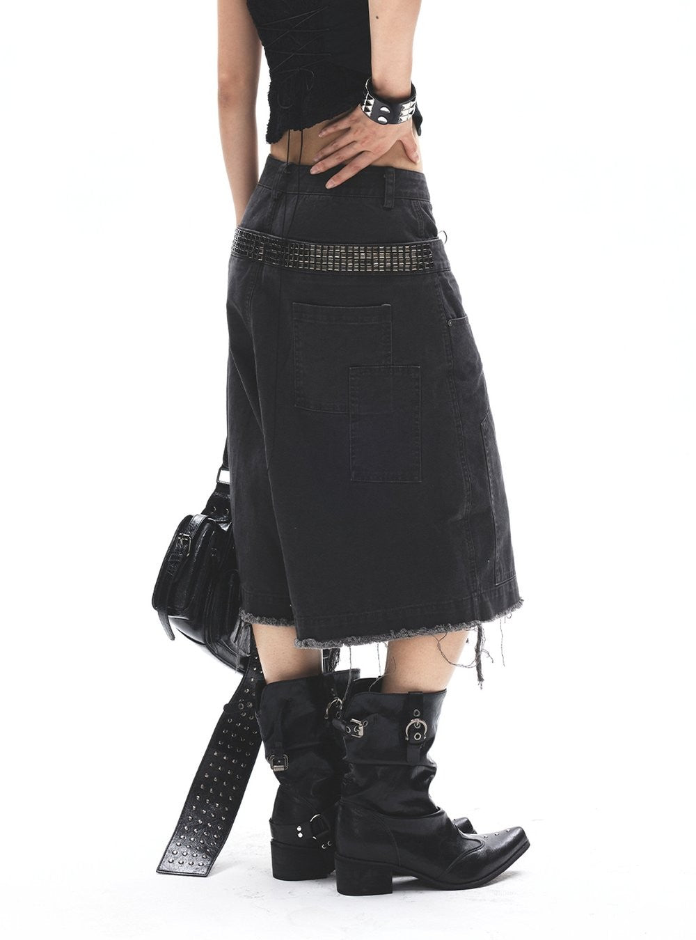Frayed Edge Wide Pants