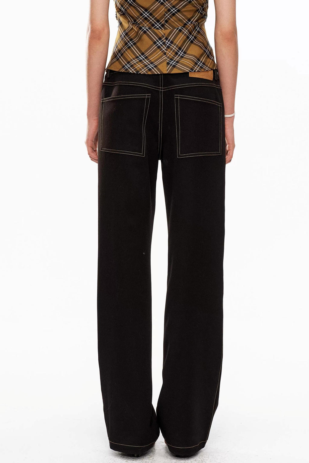 Black Studded Punk Pants