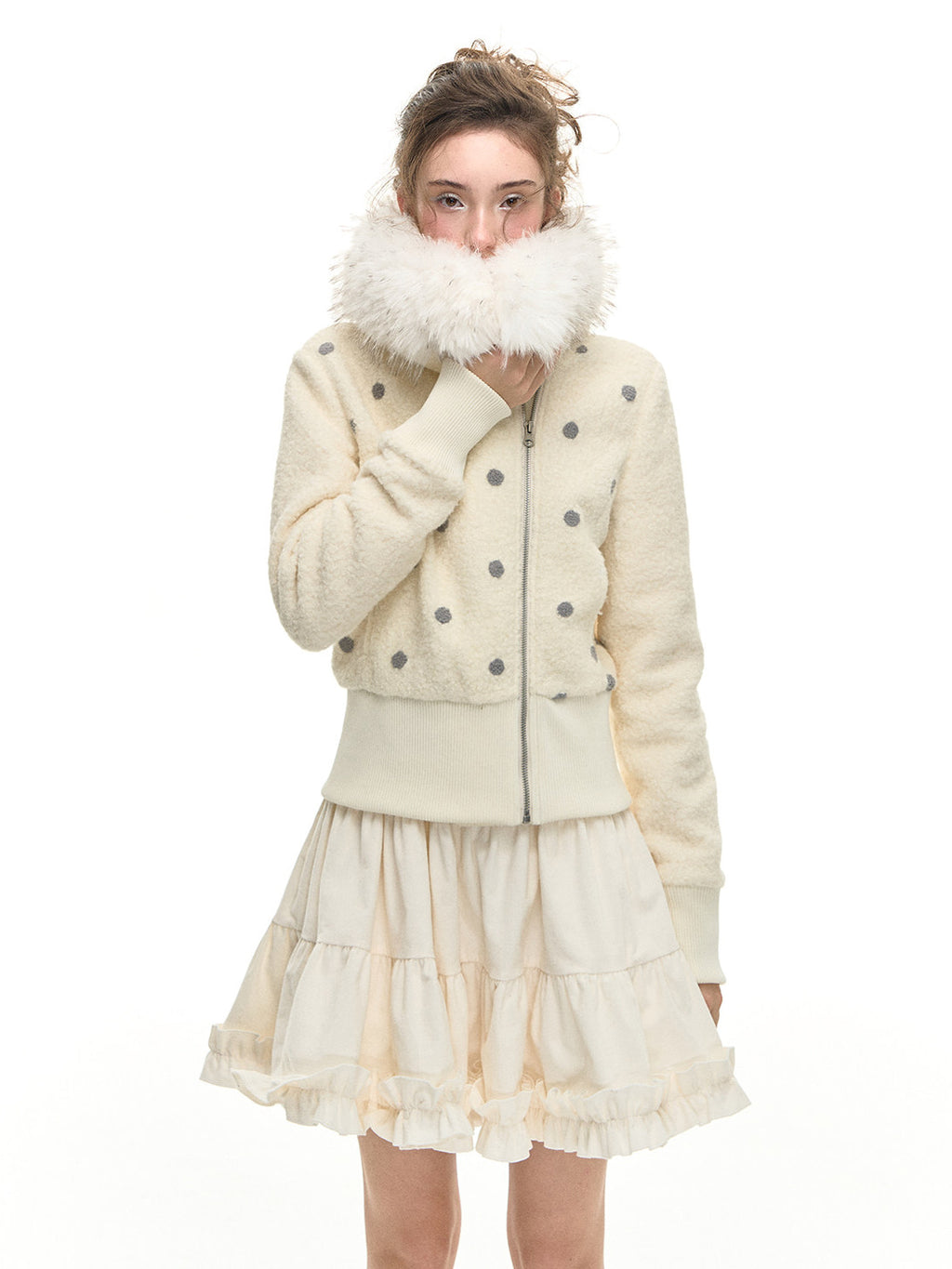 Romance Nanci Slim Fit Fur Short Jacket