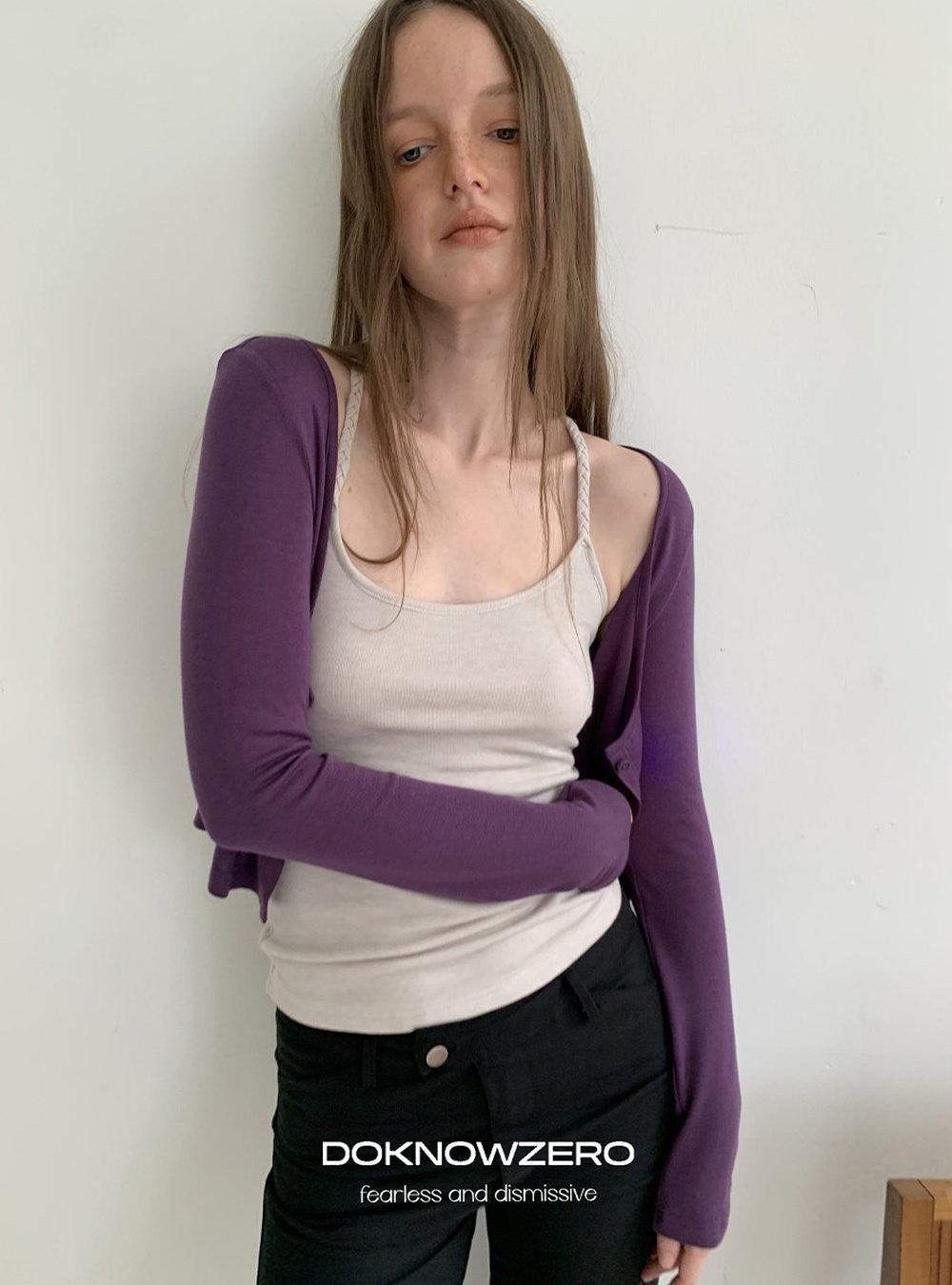 Twist Strap Layered Top Set (2color)