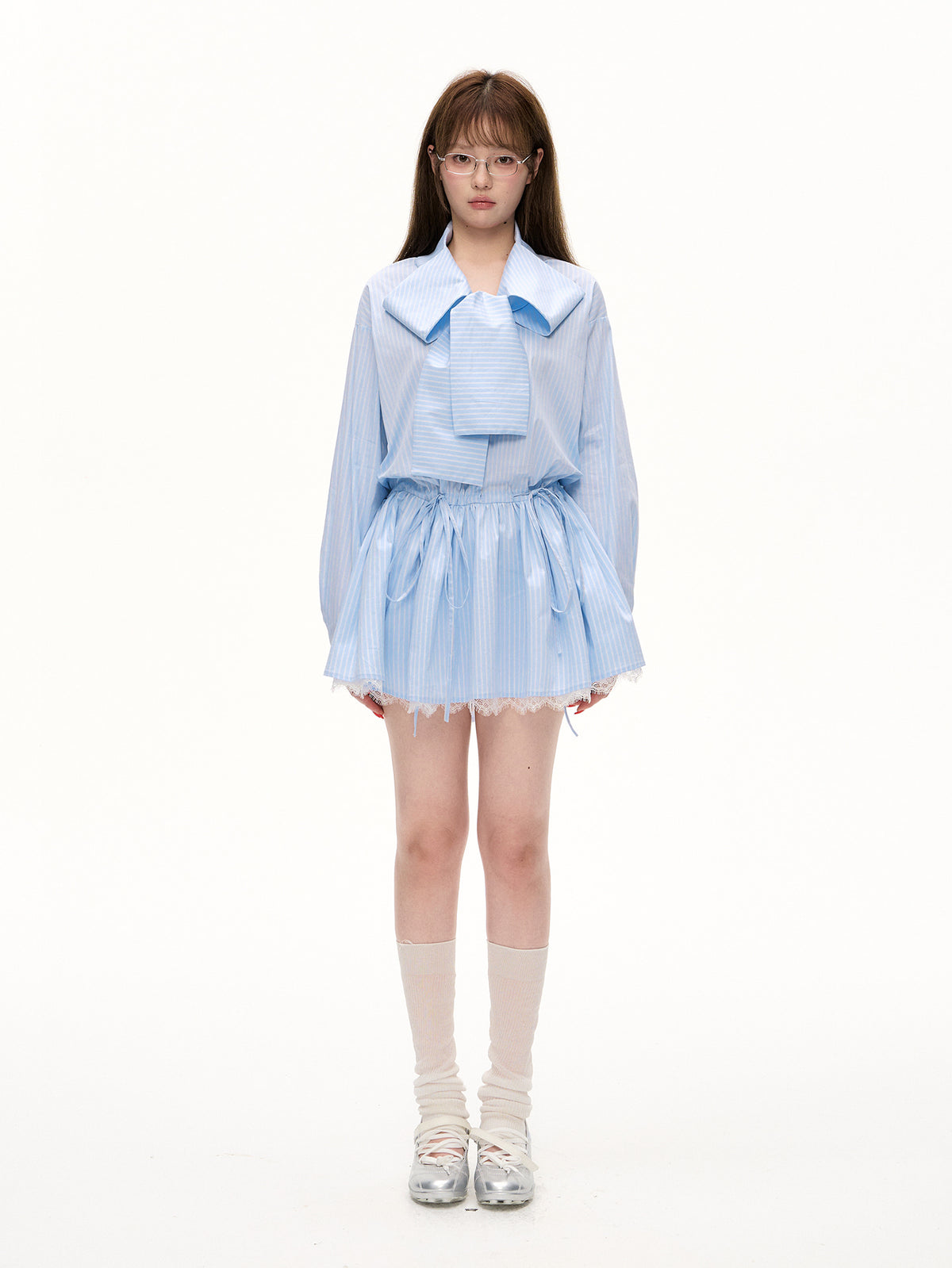 Romance Nanci Lace Shirt Dress