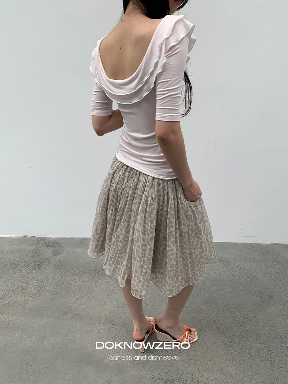 Peony Ruffle Twist Top