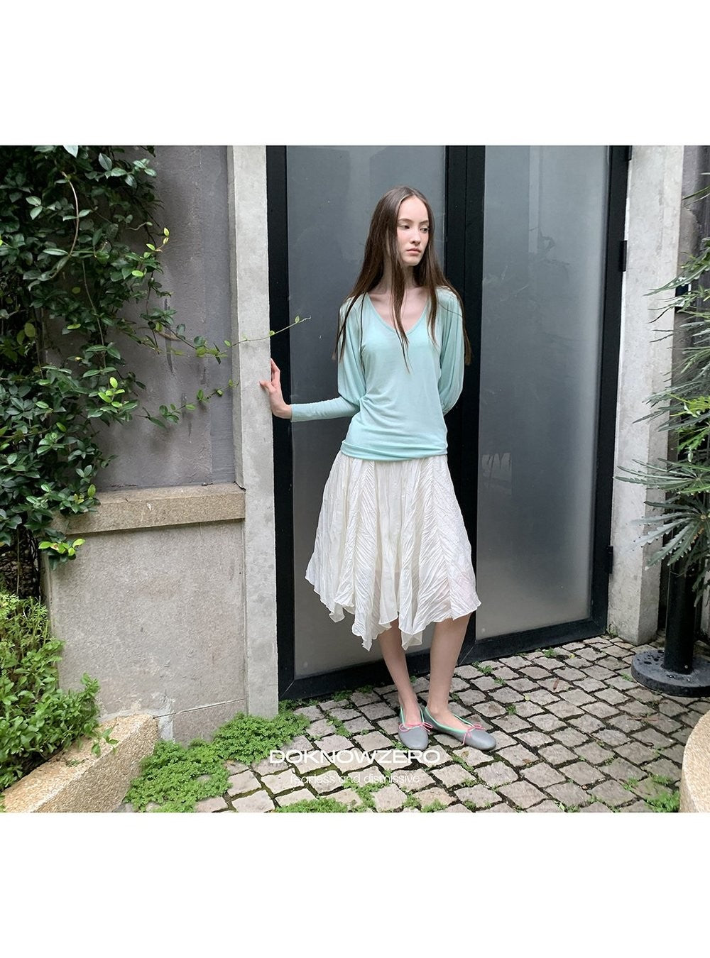 Pleat Wave Skirt