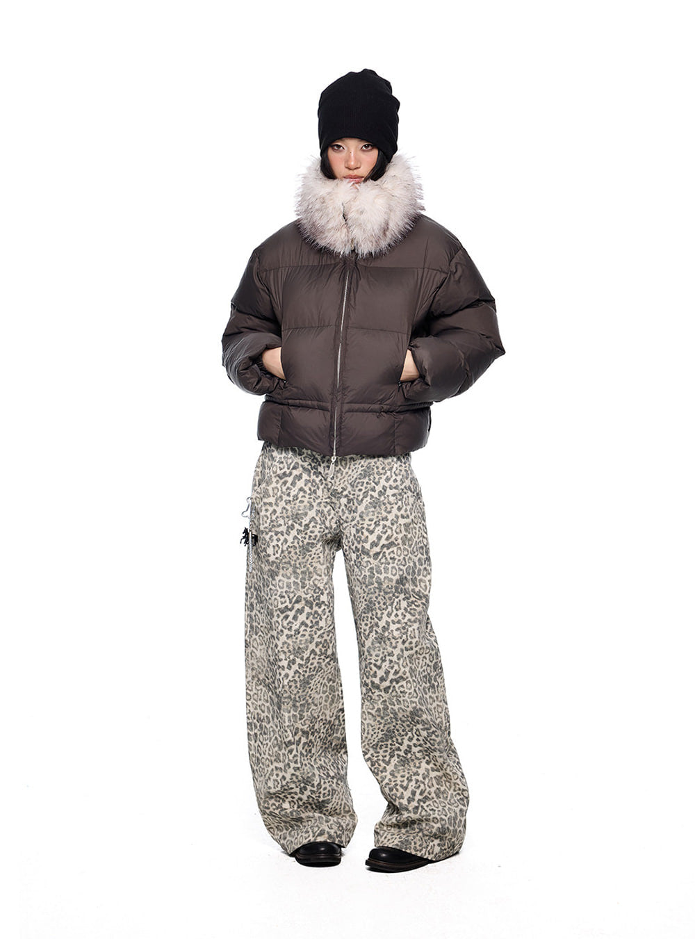 Feral Line Leopard Wide Pants