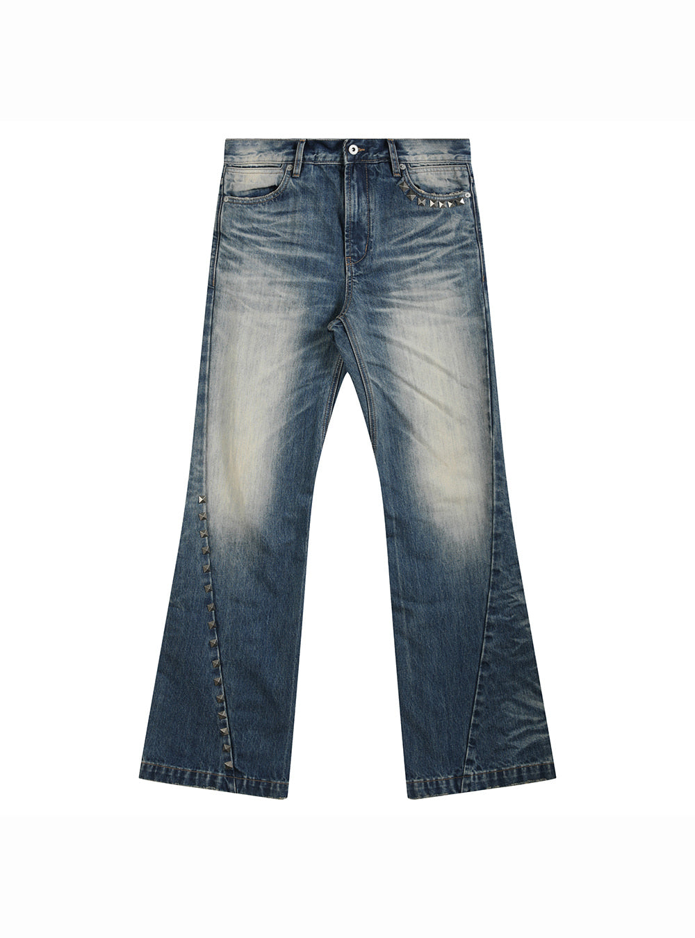 Rustfade Stud Flare Denim