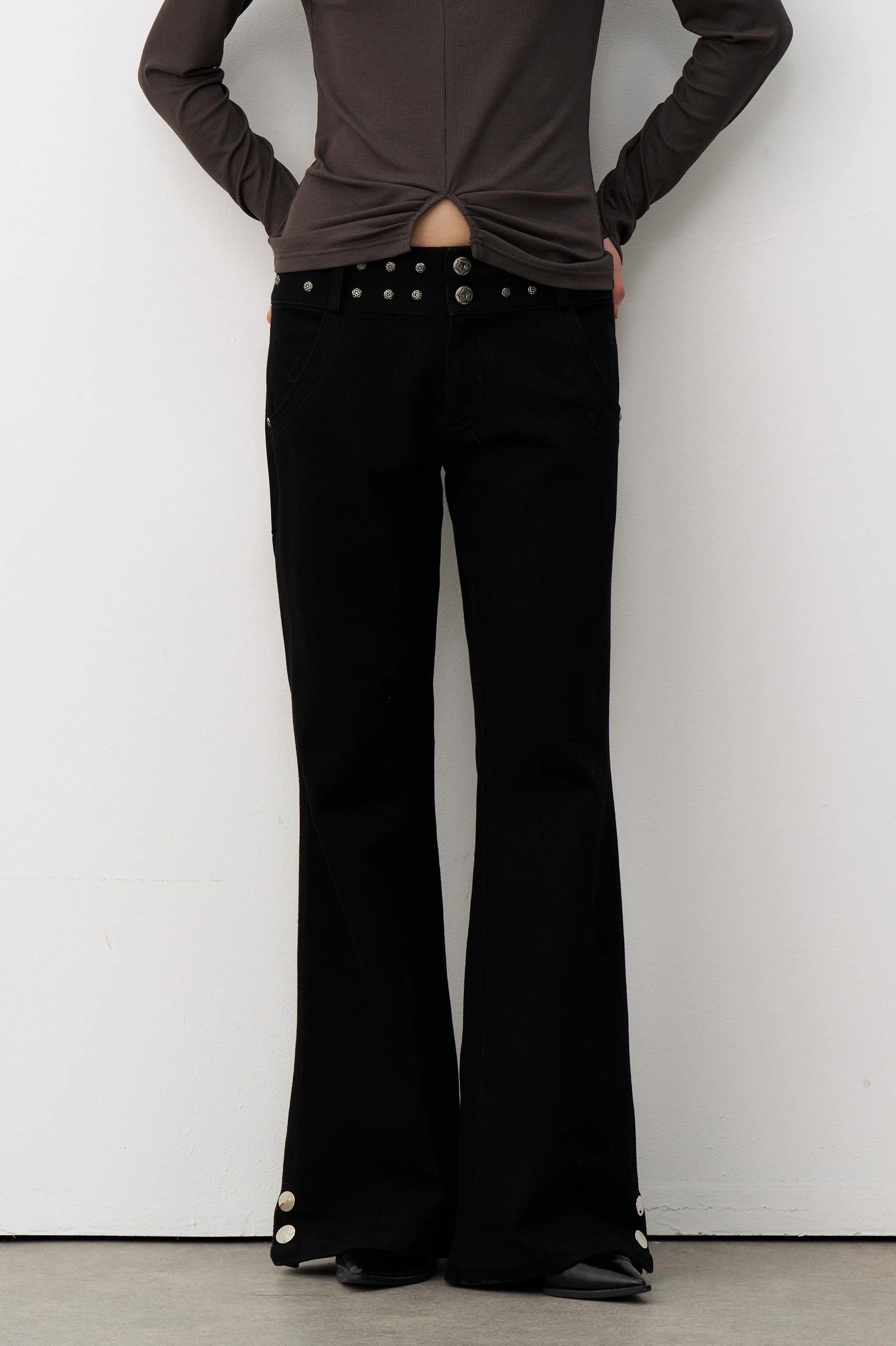 THELIGHT | DRAPED MICRO LAMA PANTS【ID:TN00116】