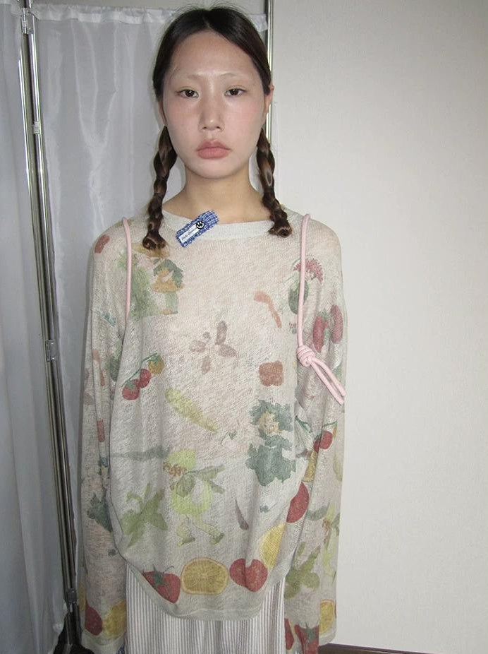 3months | KOREAN KNIT LONG SLEEVE TOP【ID:TN00046】