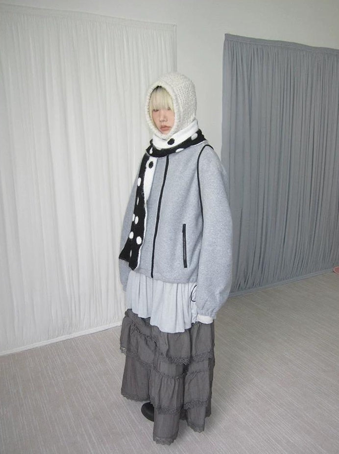 3months | NICHE DRAWSTRING PEPLUM JACKET【ID:TN00066】