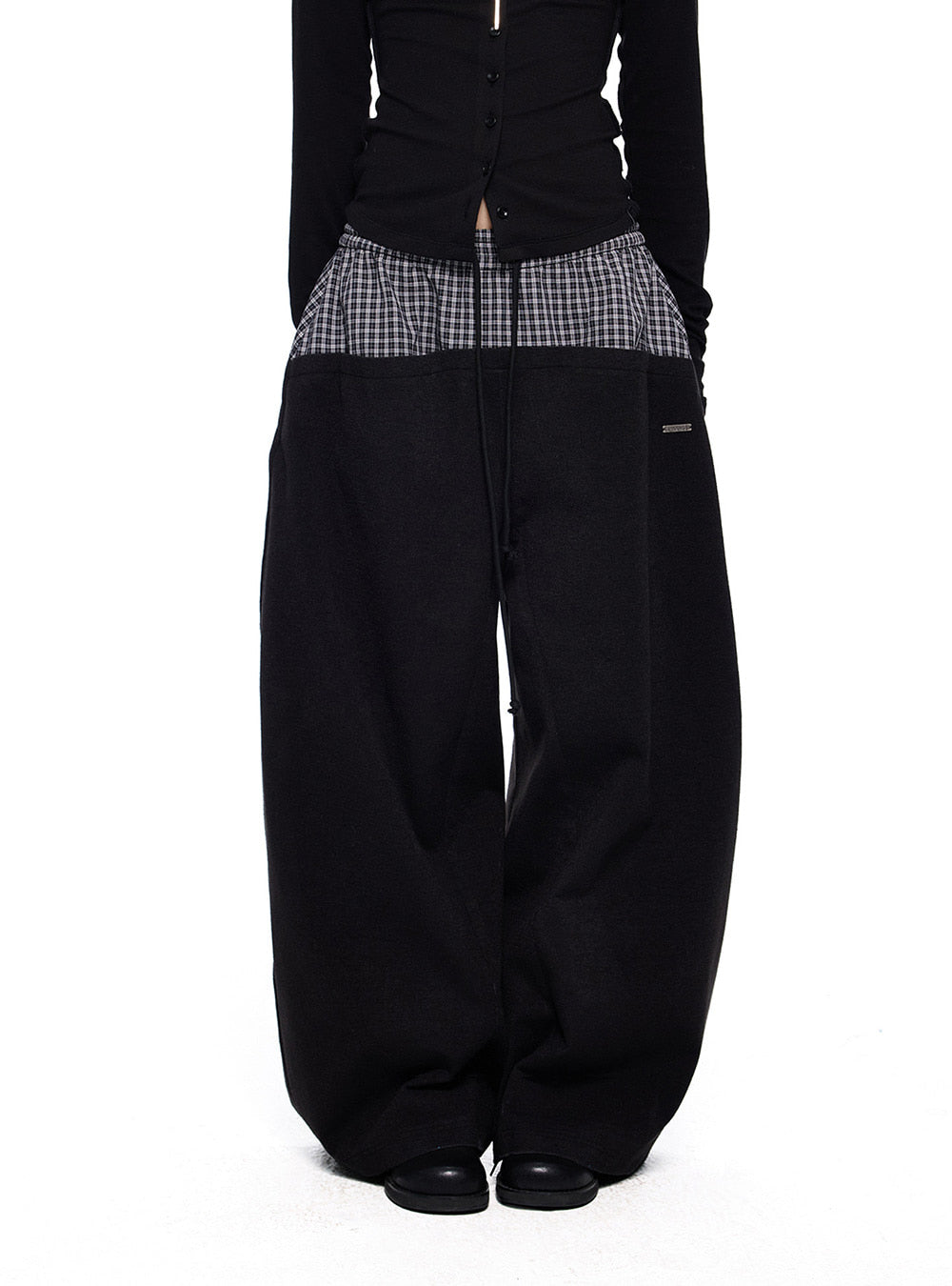 Drawstring Wide Sweat Pants (2color)