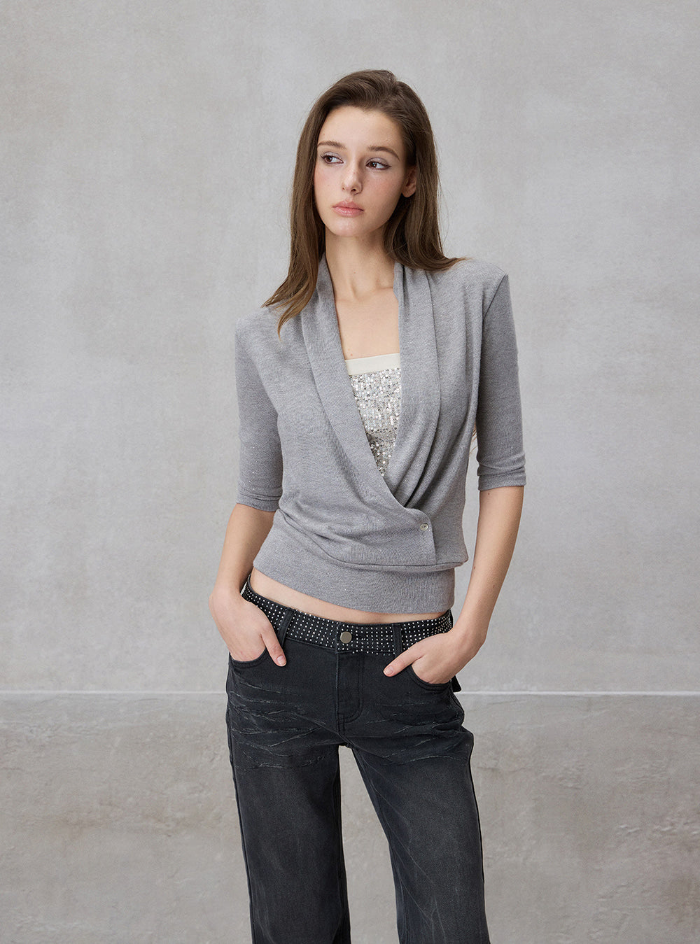 Pearl Wrap Fit Top