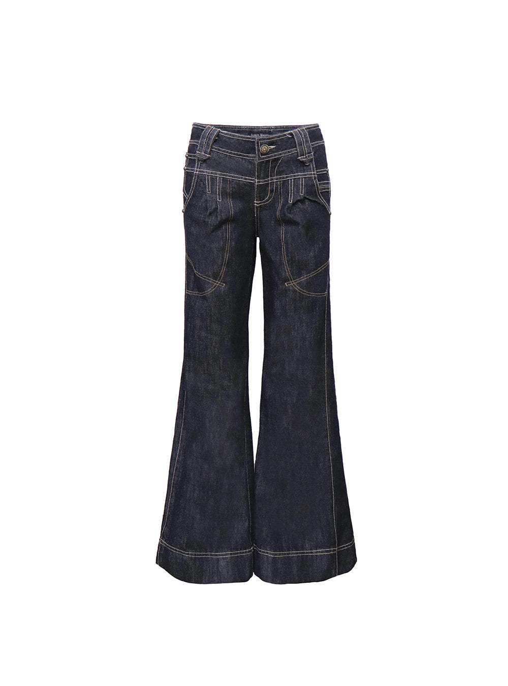 Y2K Retro Flare Denim Pants (2color)