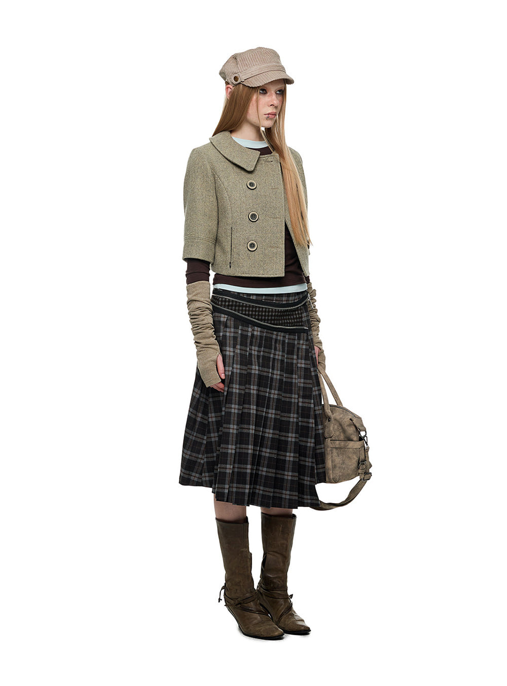 Peter Pan Double Breasted Jacket (2color)