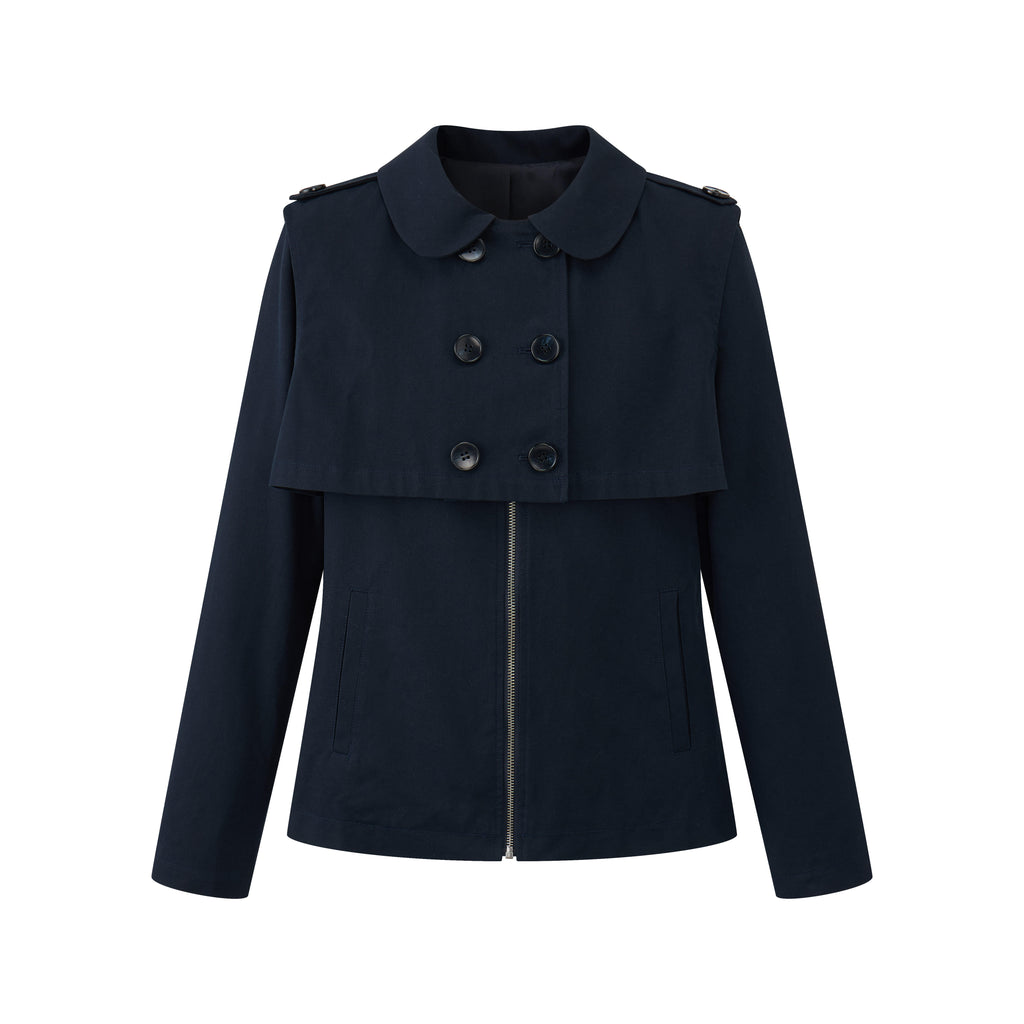 Navy Panel Double Jacket