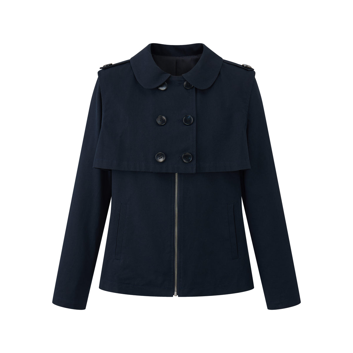 Navy Panel Double Jacket