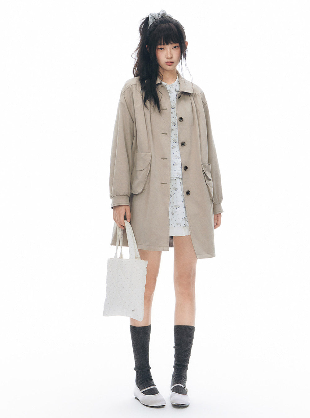 Soft Collar Reversible Coat