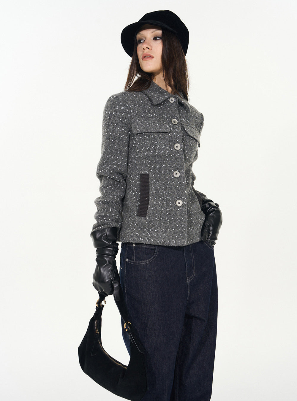Gray Wool Wave Coat