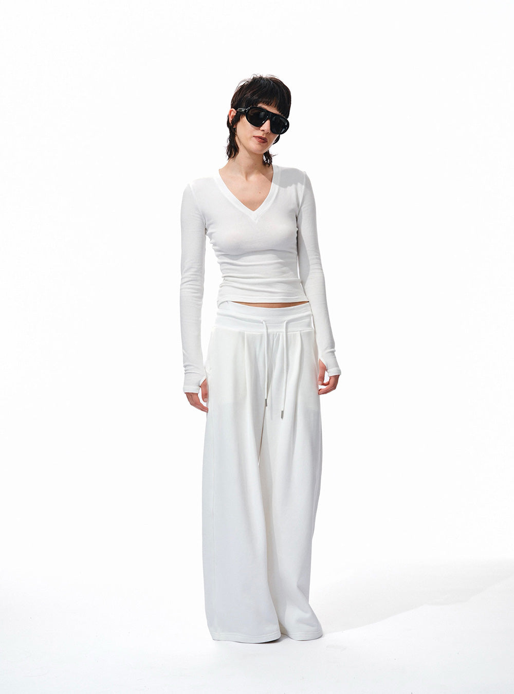Low Tide V-Long Sleeve & Flow Pants (3color)