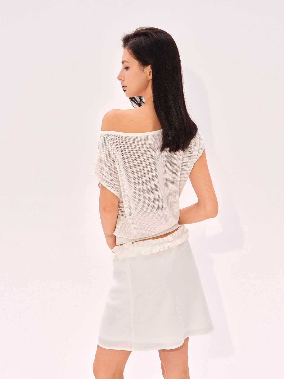 Pierced Bloom Knit Top