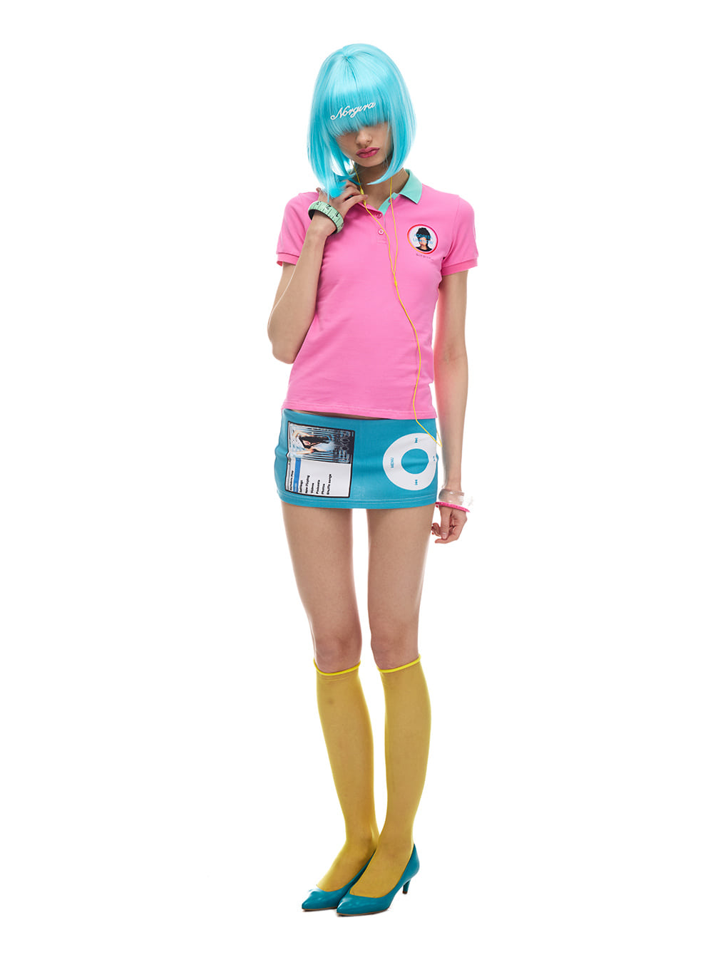 Bubblegum Aqua Polo Top