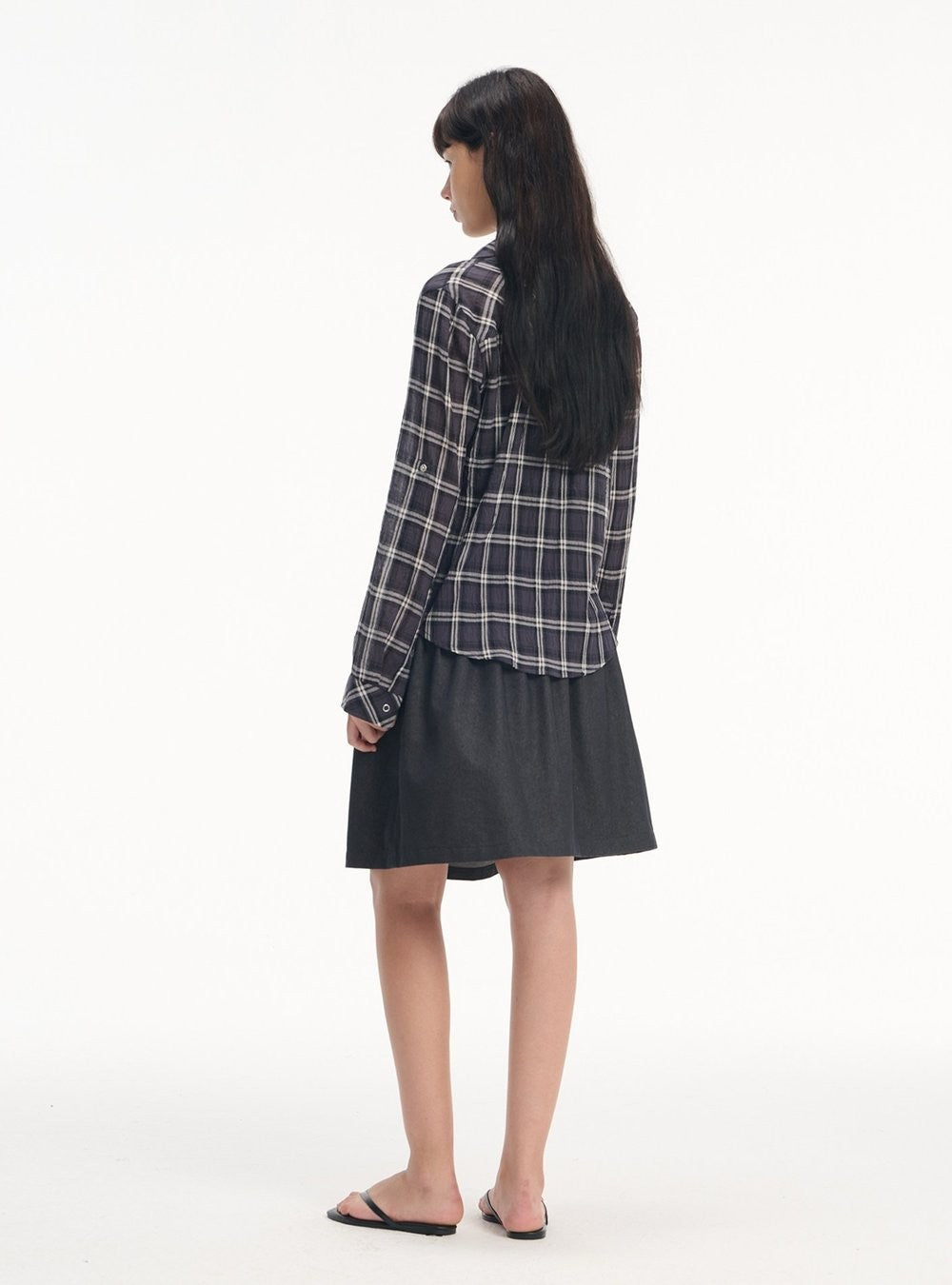 Ease Roll Sleeve Shirt (2color)