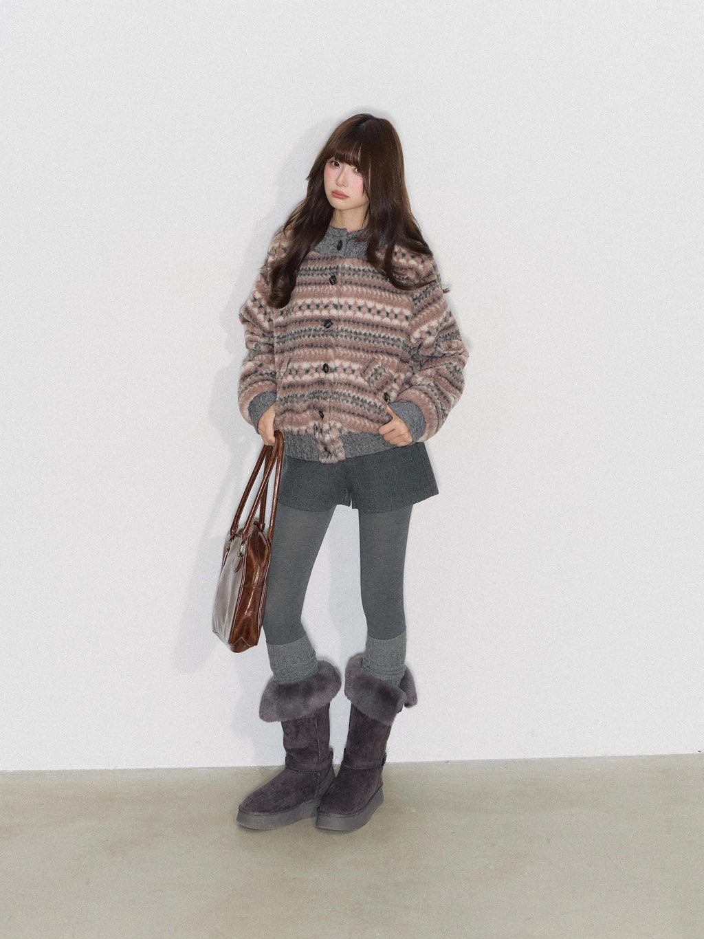 THELIGHT | RETRO CASUAL KNIT JACKET【ID:TN00091】