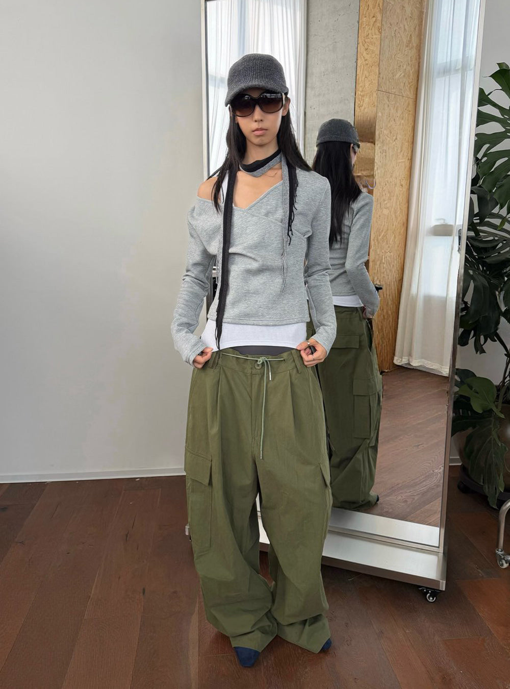 Utility Drawstring Cargo Pants