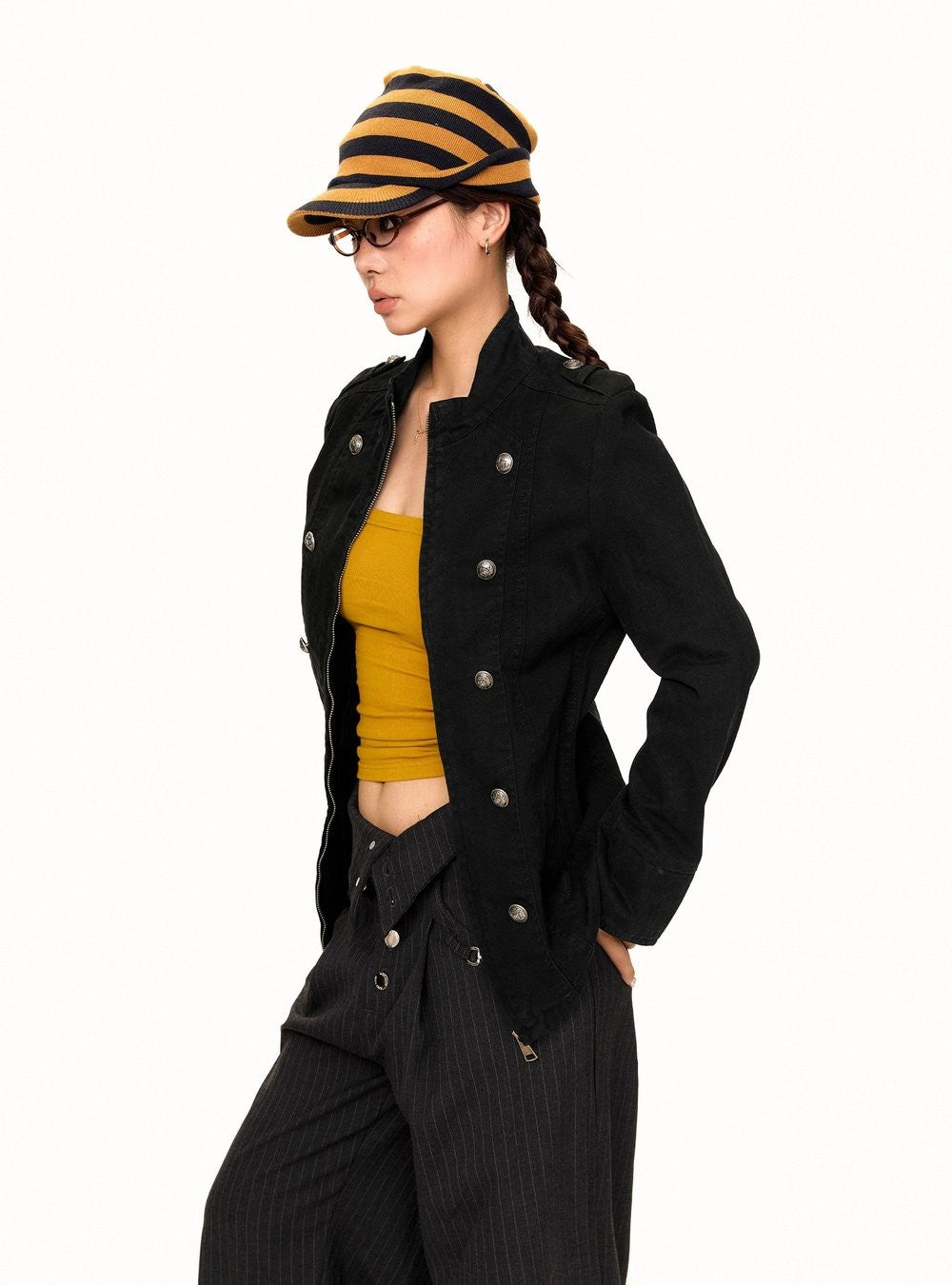 Napoleon Officer Jacket Black