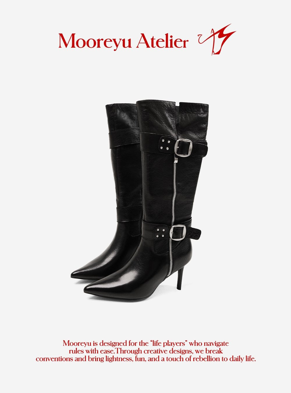 Buckle Edge Midcalf Boots