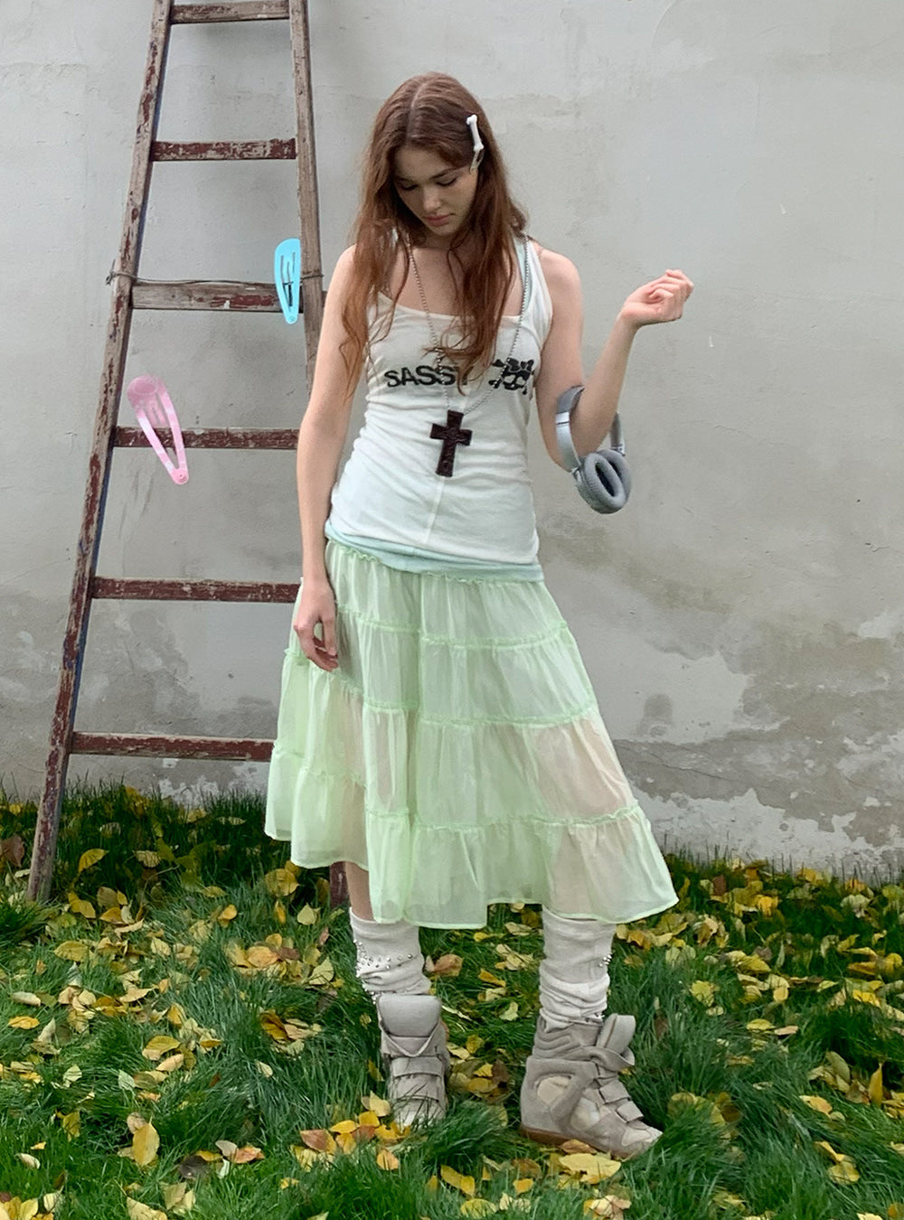 Clean Mint Airy Skirt