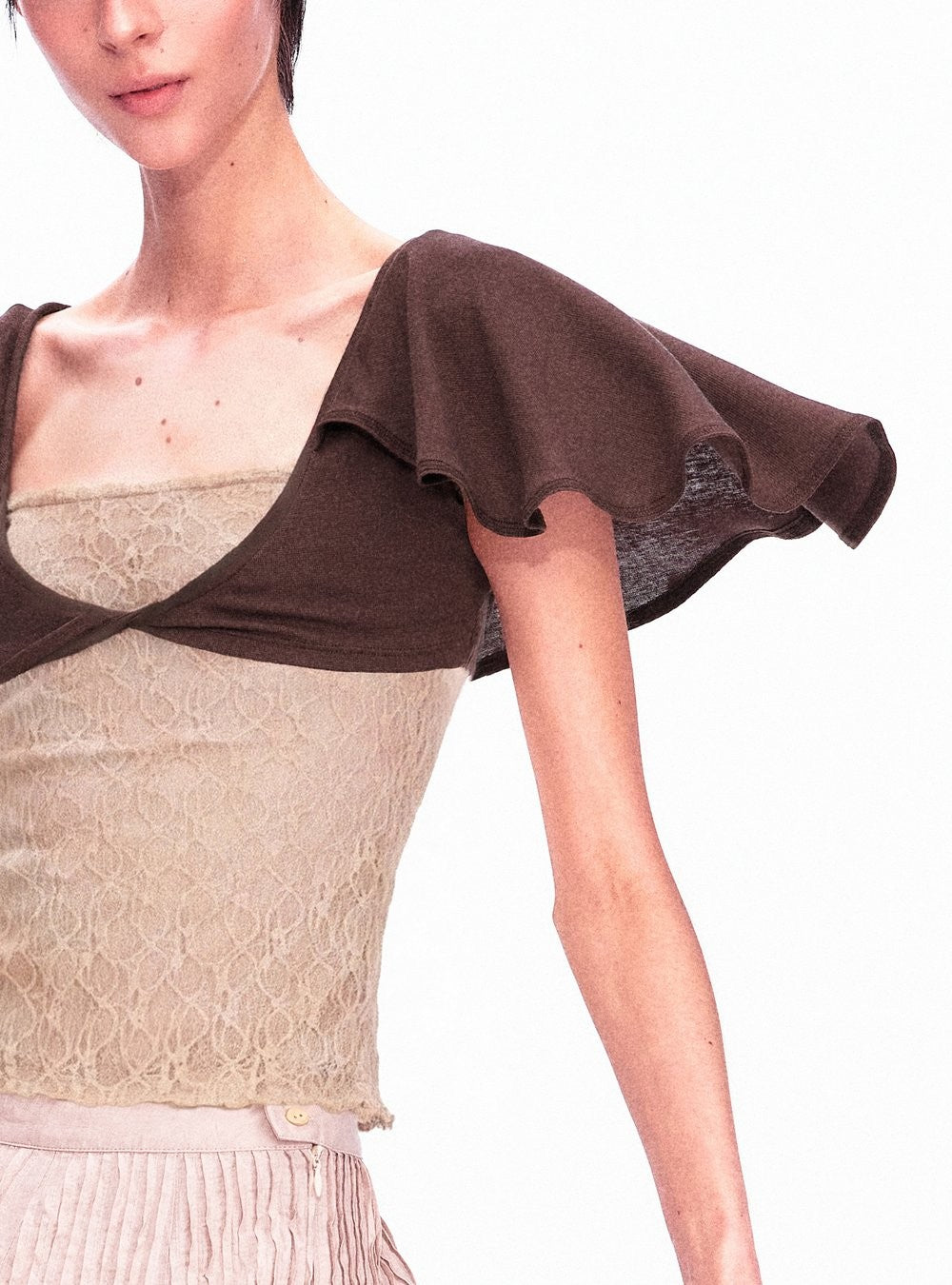 Flutter Knot Bolero Top Set
