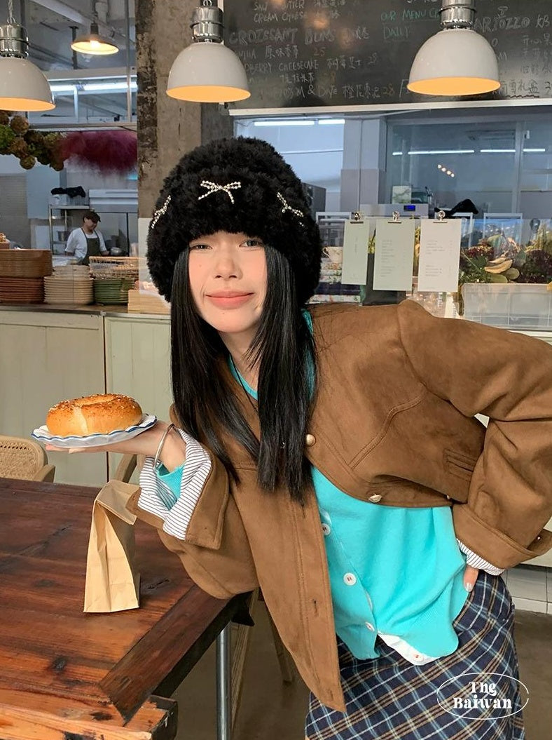 TRIA SELECT | WINTER PLUSH KNITTED HAT【ID:TN00081】