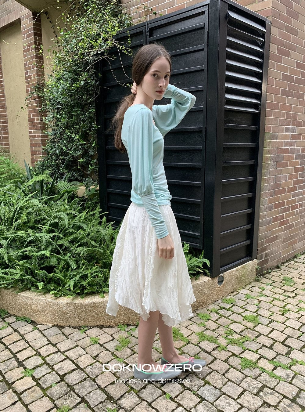 Pleat Wave Skirt