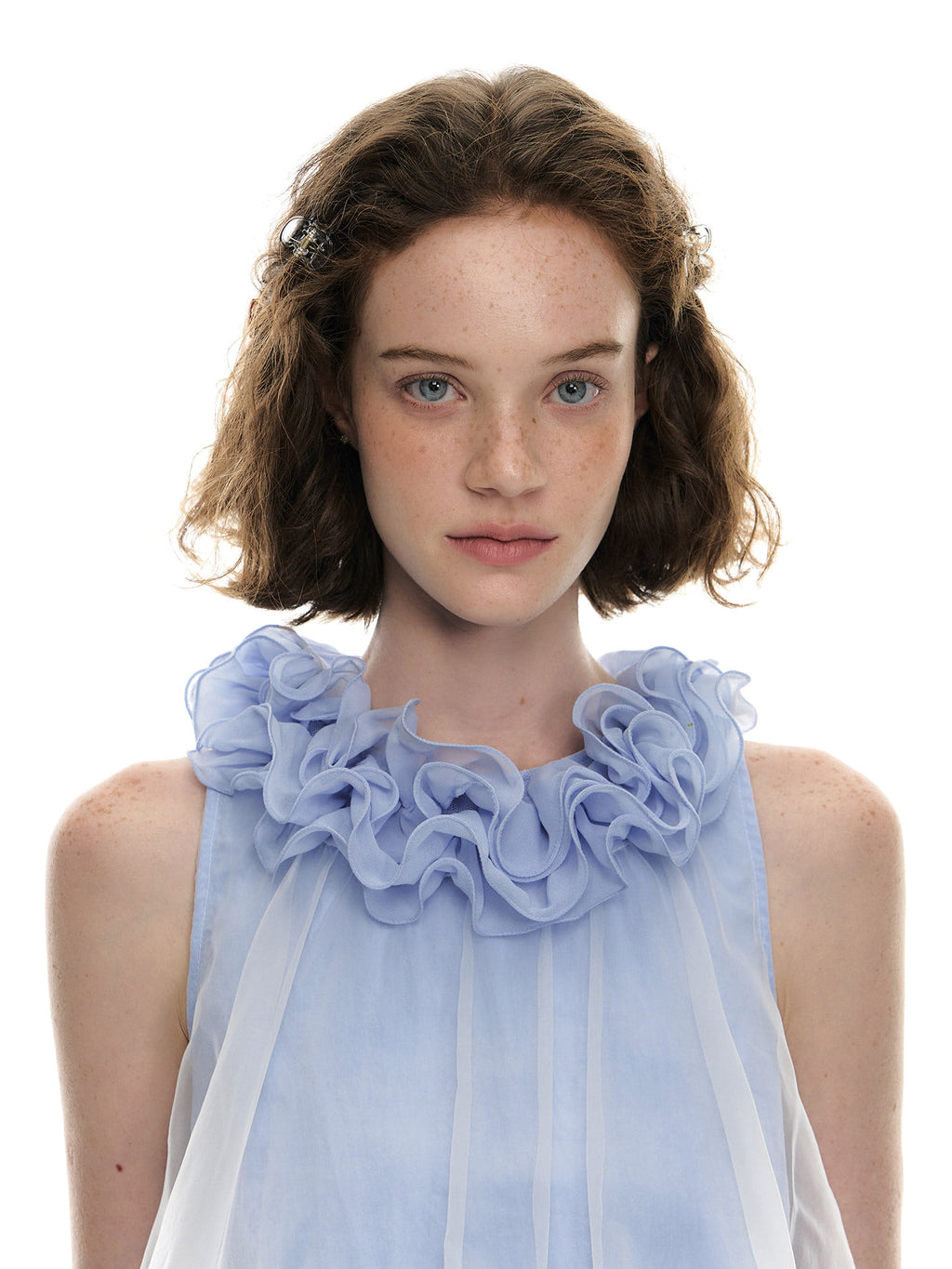Romance Nanci Floral Collar Tulle Top & Skirt Set