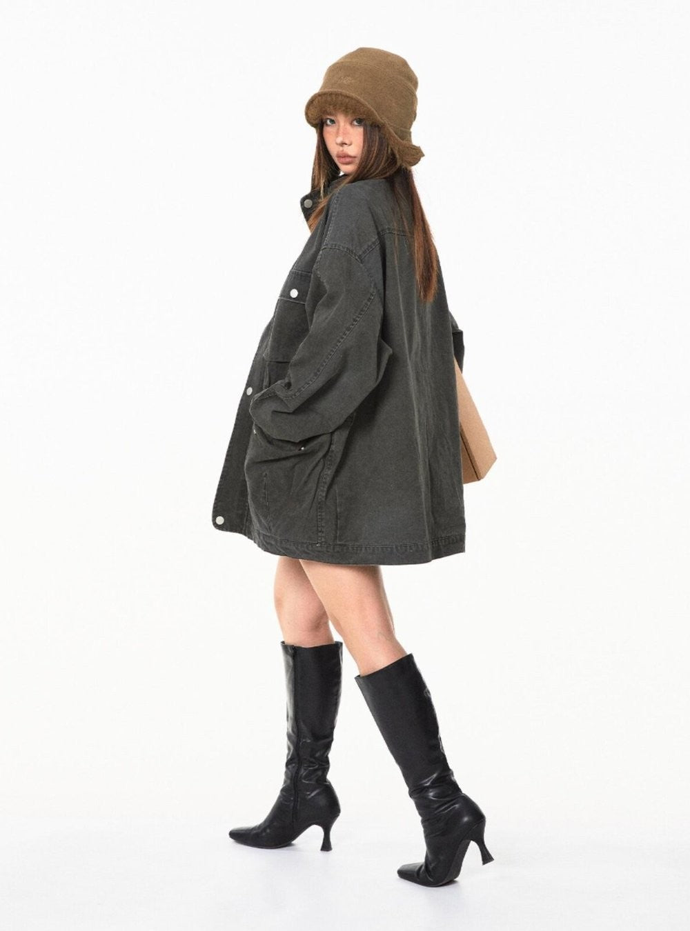 Washed Utility Pocket Jacket (2color)