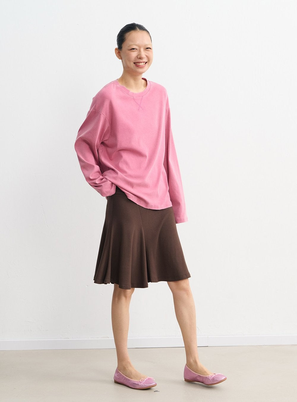 Washed Stitch Relaxed Top (2color)