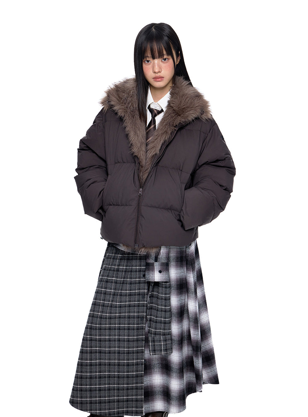Soft Fur 90Down Puffer Jacket (2color)