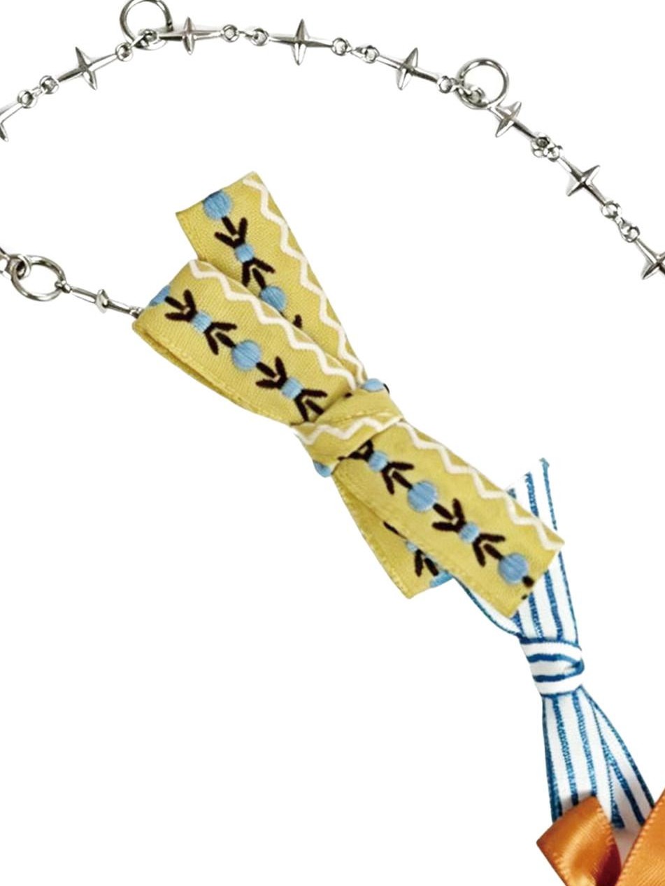 Dopamine Handmade Bow Women'S Alloy Adjustable Clavicle Necklaces