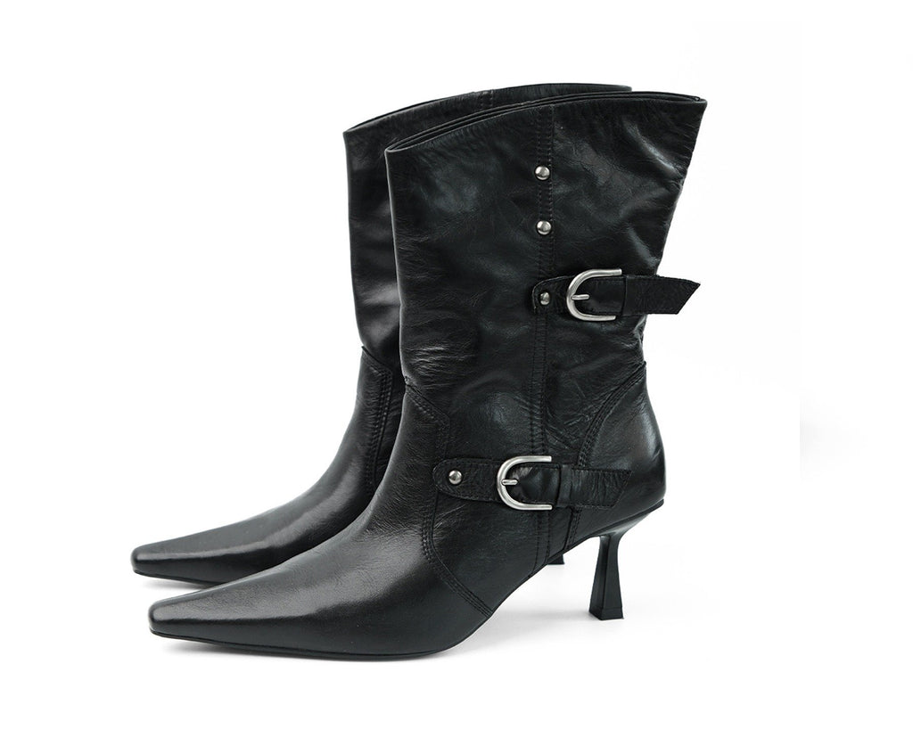 Edge Rider Buckle Boots (2color)