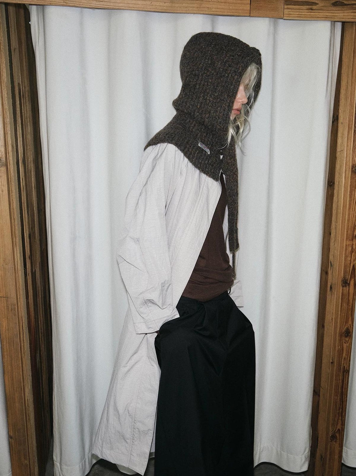 TRIA SELECT | WINTER KNIT BALACLAVA HAT【ID:TN00074】