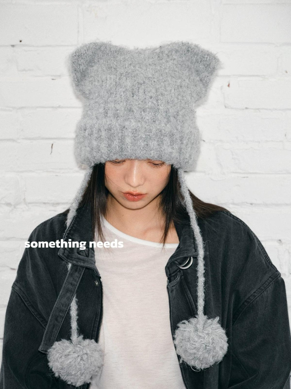 TRIA SELECT | WINTER KITTEN EARS KNIT HAT【ID:TN00084】